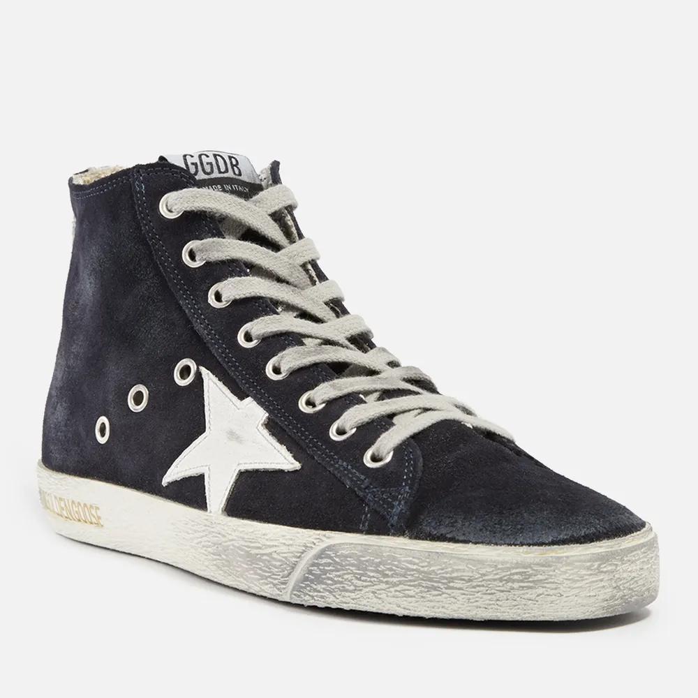 Golden Goose Francy Distressed Suede High-Top Trainers商品第3张图片规格展示