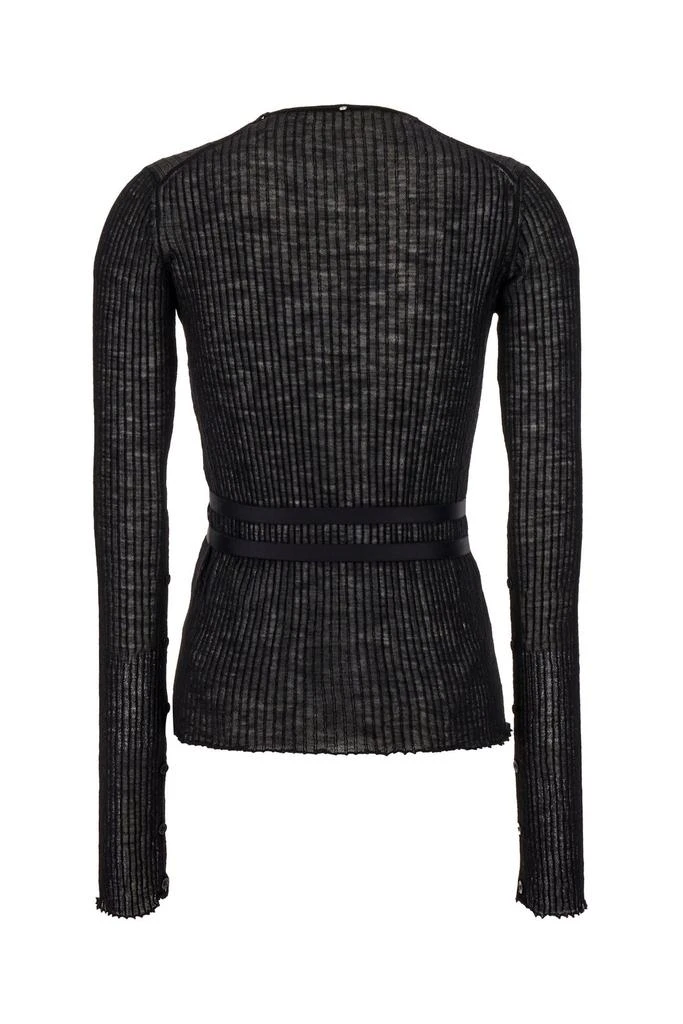 商品Max Mara|Sportmax Buckle Detailed V-Neck Jumper,价格¥1888,第2张图片详细描述