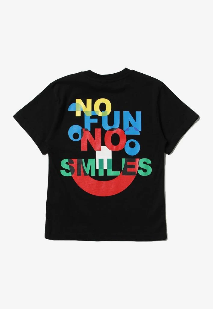 商品Stella McCartney|Boys No Smiles No Fun Print Crewneck Short-Sleeved T‐shirt,价格¥642,第2张图片详细描述