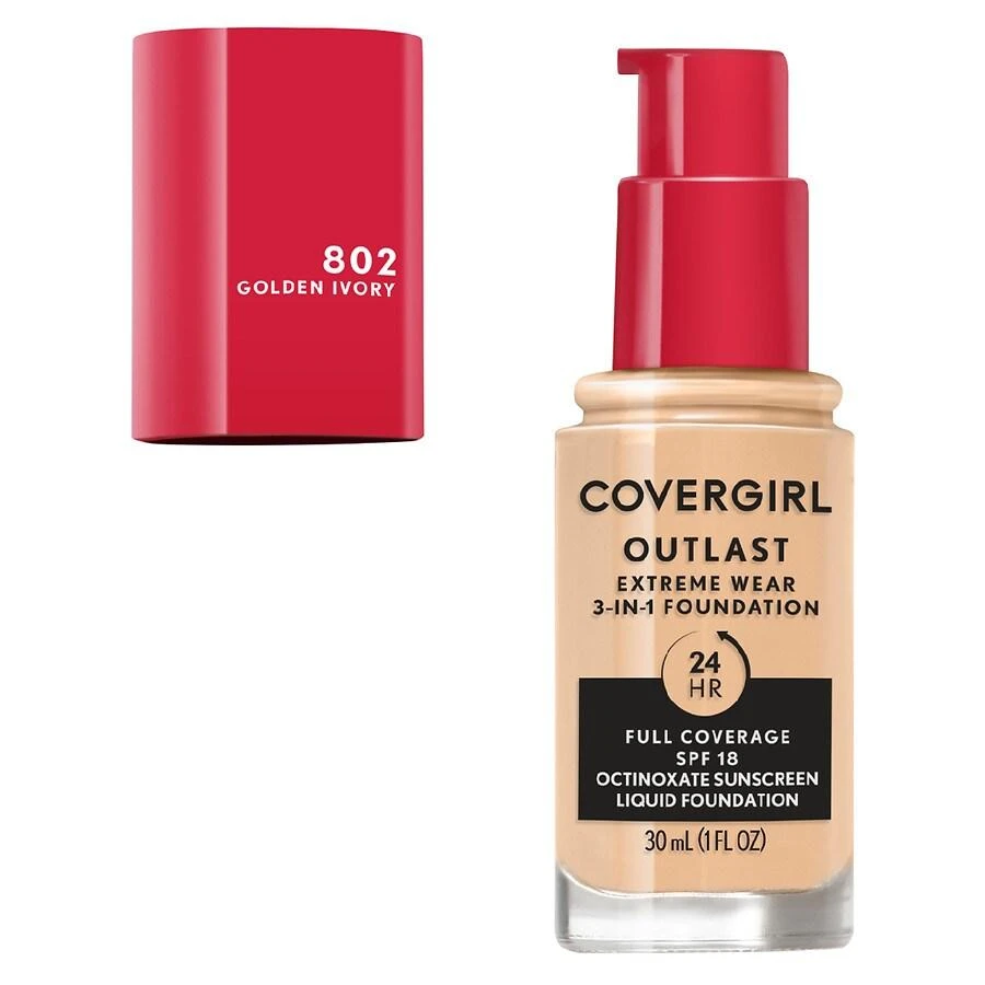 商品Covergirl|Outlast Extreme Wear 3-in-1 Foundation,价格¥112,第4张图片详细描述