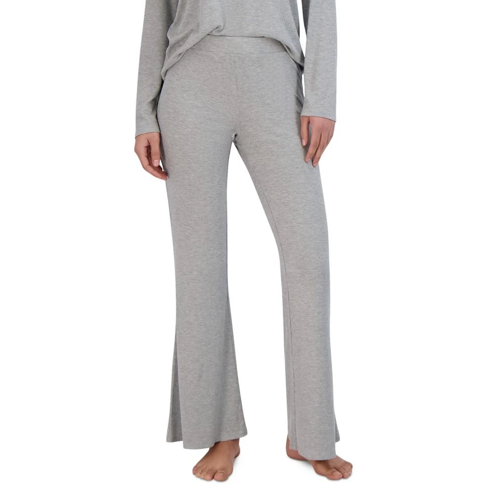 商品Steve Madden|Women's Ribbed Flare-Leg Sleep Pants,价格¥77,第1张图片