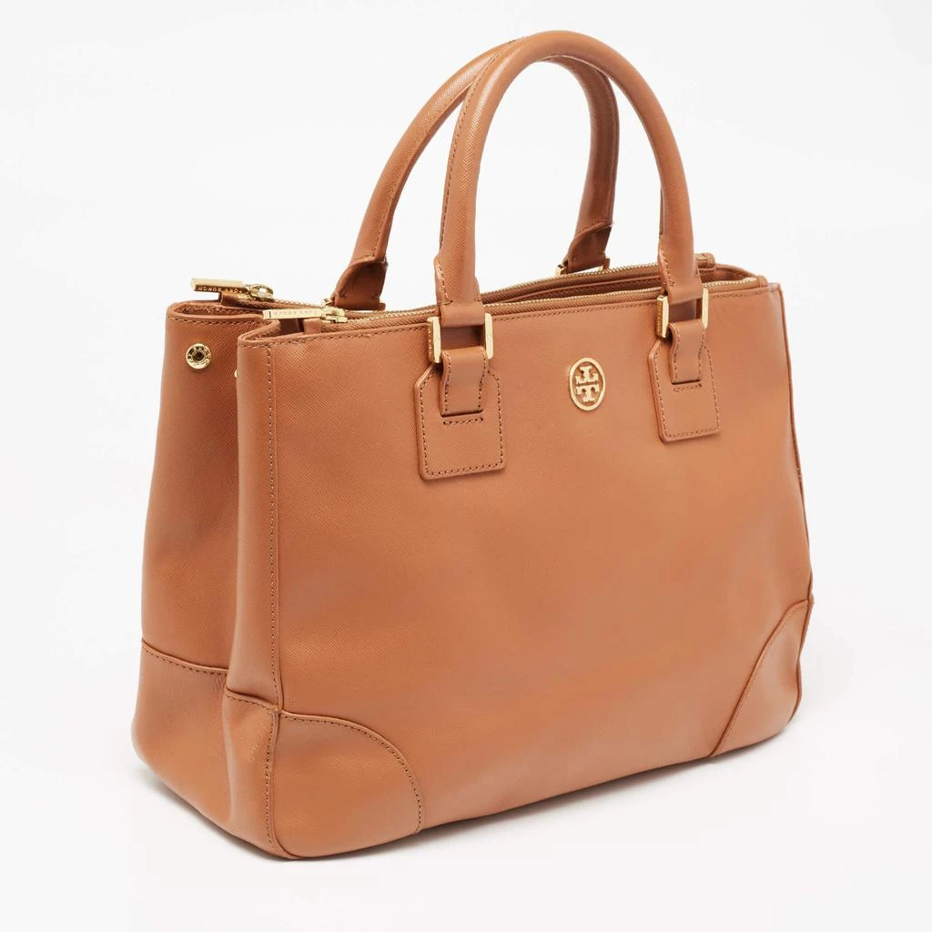 商品[二手商品] Tory Burch|Tory Burch Brown Leather Large Double Zip Robinson Tote,价格¥976,第3张图片详细描述