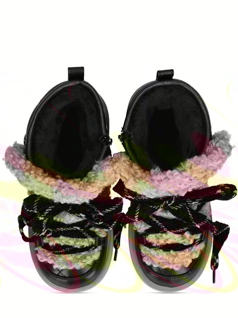 商品MONNALISA|Nylon & Faux Leather Snow Boots,价格¥2013,第1张图片