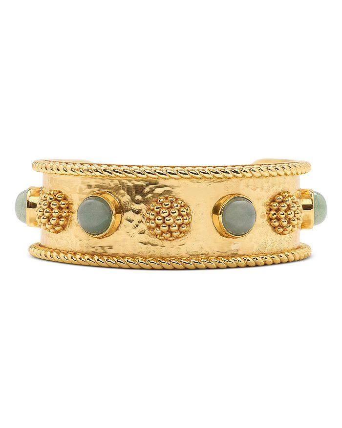 商品Capucine De Wulf|Berry & Jade Cuff Bracelet in 18K Gold Plated,价格¥1309,第2张图片详细描述