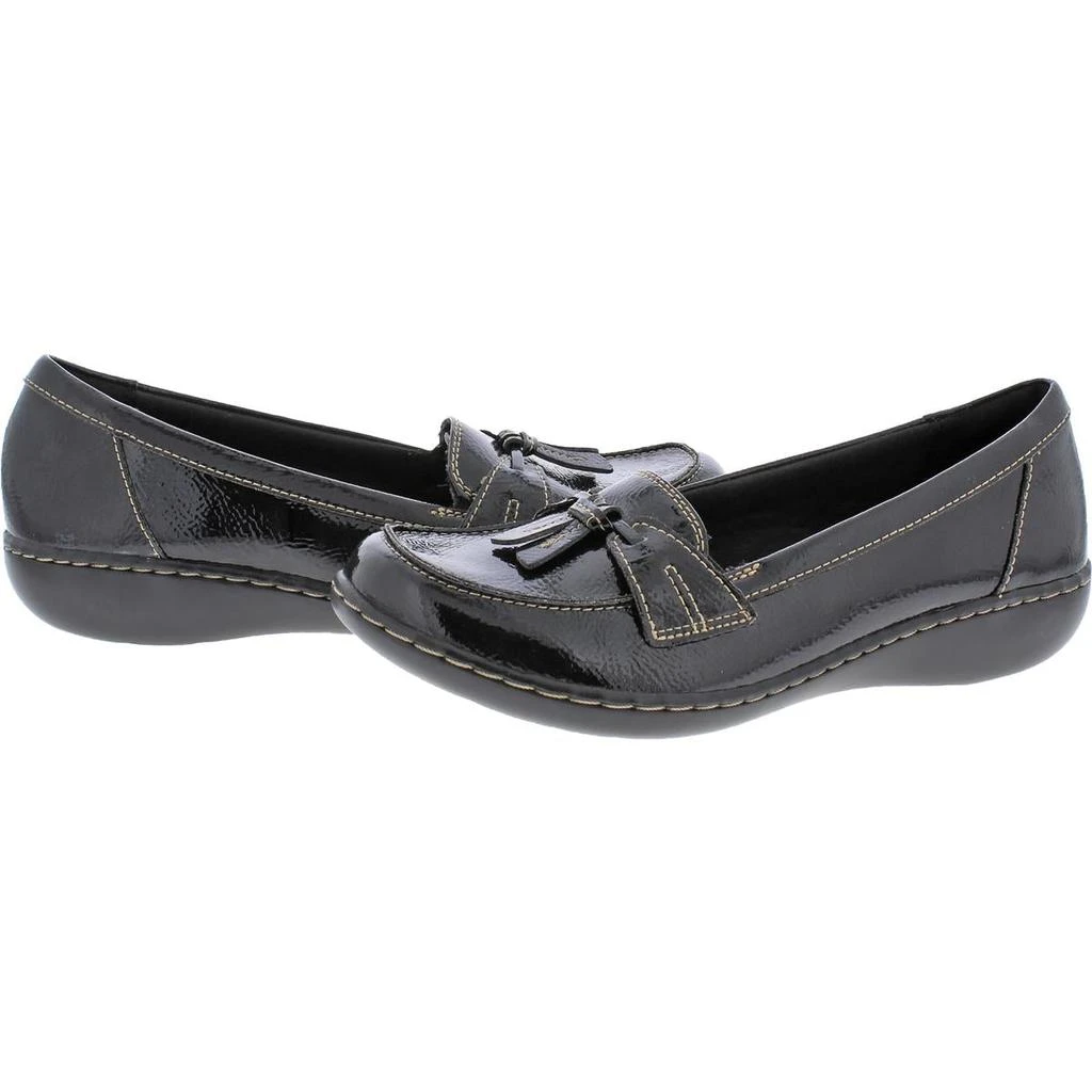 商品Clarks|Clarks Ashland Bubble Women's Leather Tasseled Slip On Casual Loafers,价格¥128,第4张图片详细描述