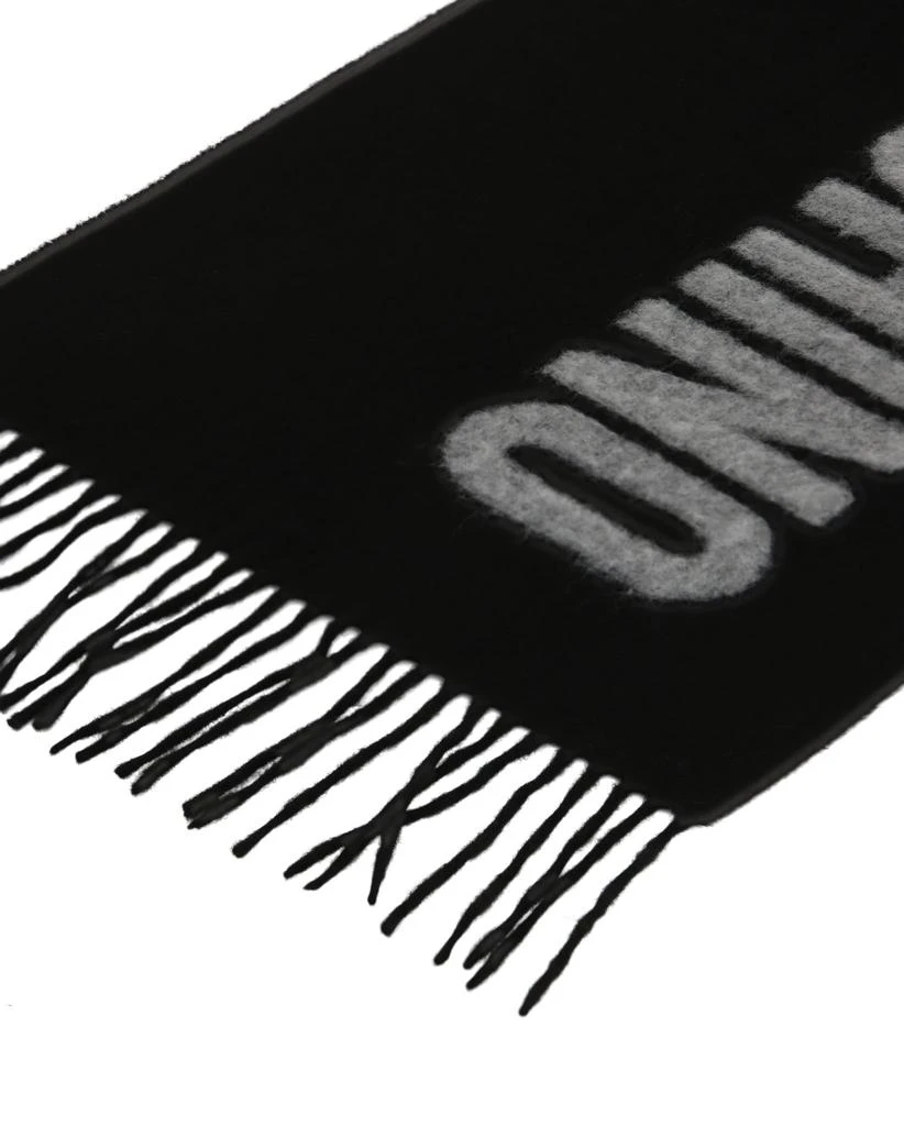 商品Moschino|Logo Fringe Wool Scarf,价格¥677,第3张图片详细描述