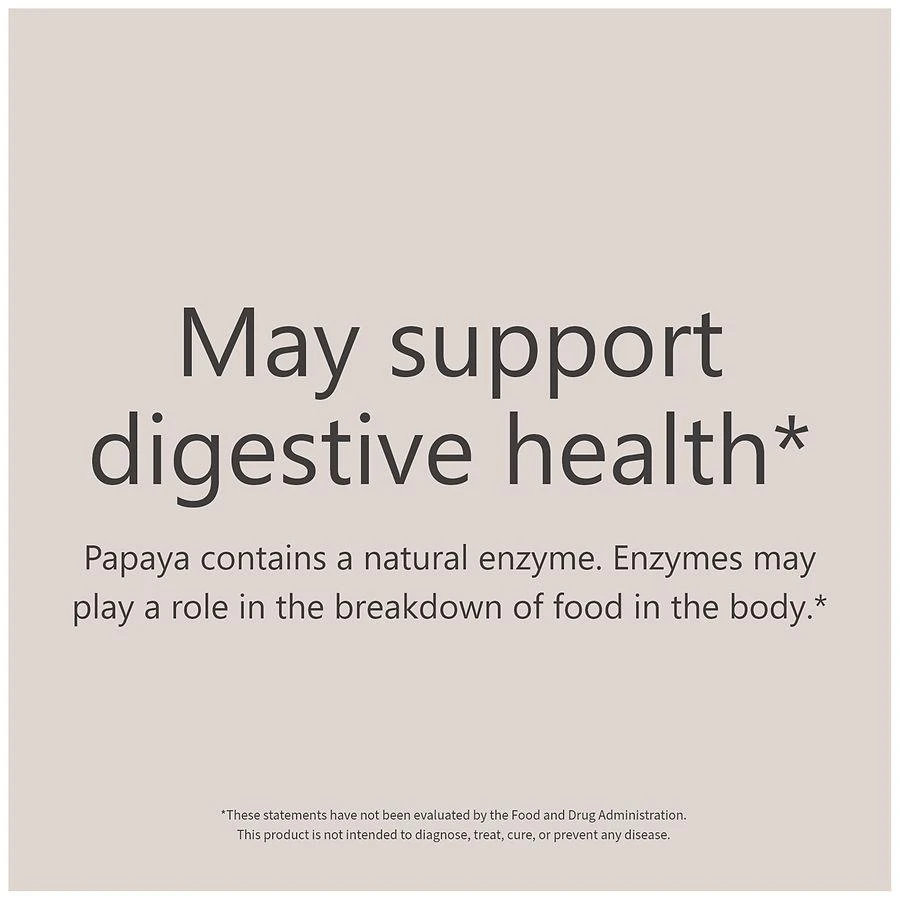 商品Walgreens|Chewable Papaya Enzyme Complex Tablets,价格¥50,第5张图片详细描述