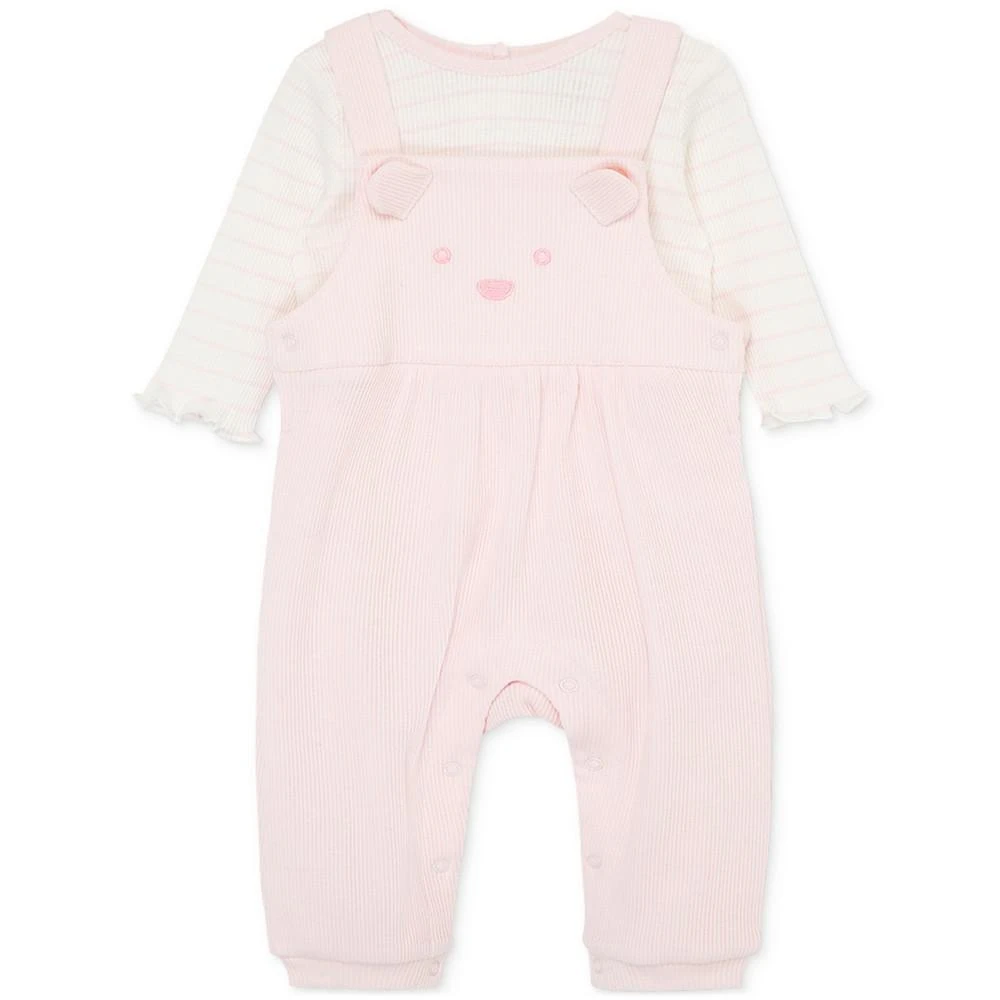 商品Little Me|Baby Girls Charms Cotton Top and Overall, 2 Piece Set,价格¥170,第1张图片
