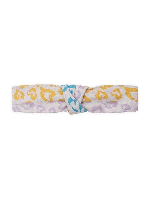 商品Andy & Evan|Baby Girl's Multicolor Leopard Print Coverall & Headband Set,价格¥346,第6张图片详细描述