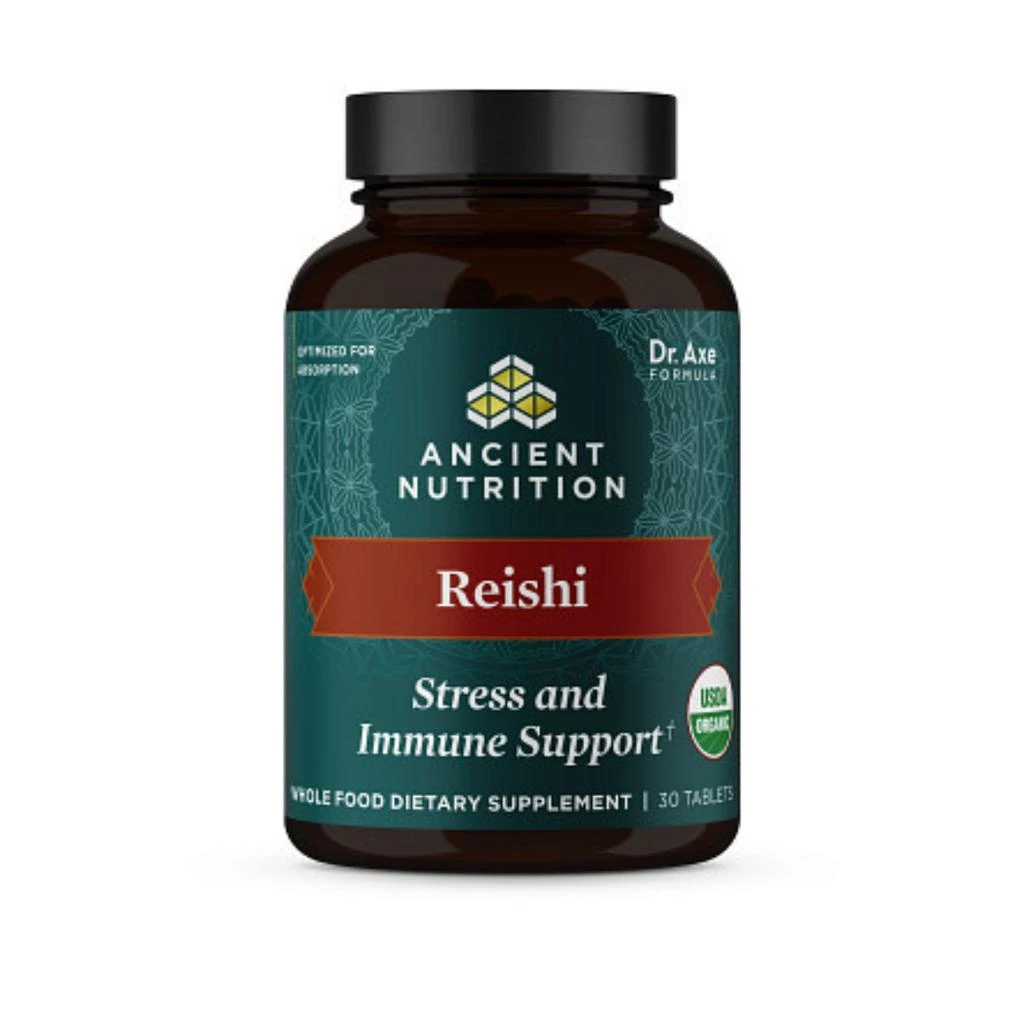 商品Ancient Nutrition|Reishi Stress and Immune Support | Tablets (30 Tablets),价格¥613,第1张图片