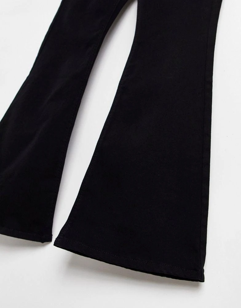 商品Topshop|Topshop Jamie flare jeans in pure black,价格¥271,第4张图片详细描述