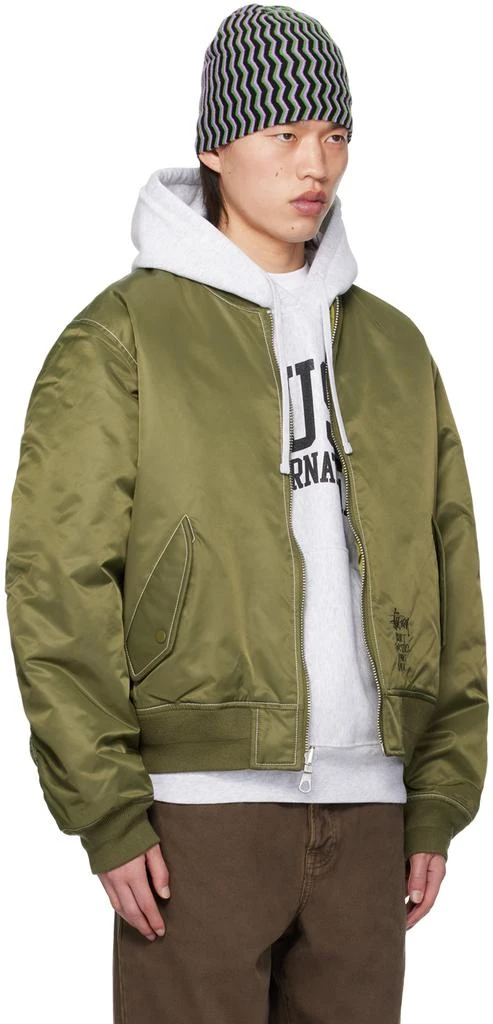 商品STUSSY|Khaki Built Reversible Bomber Jacket,价格¥2343,第2张图片详细描述