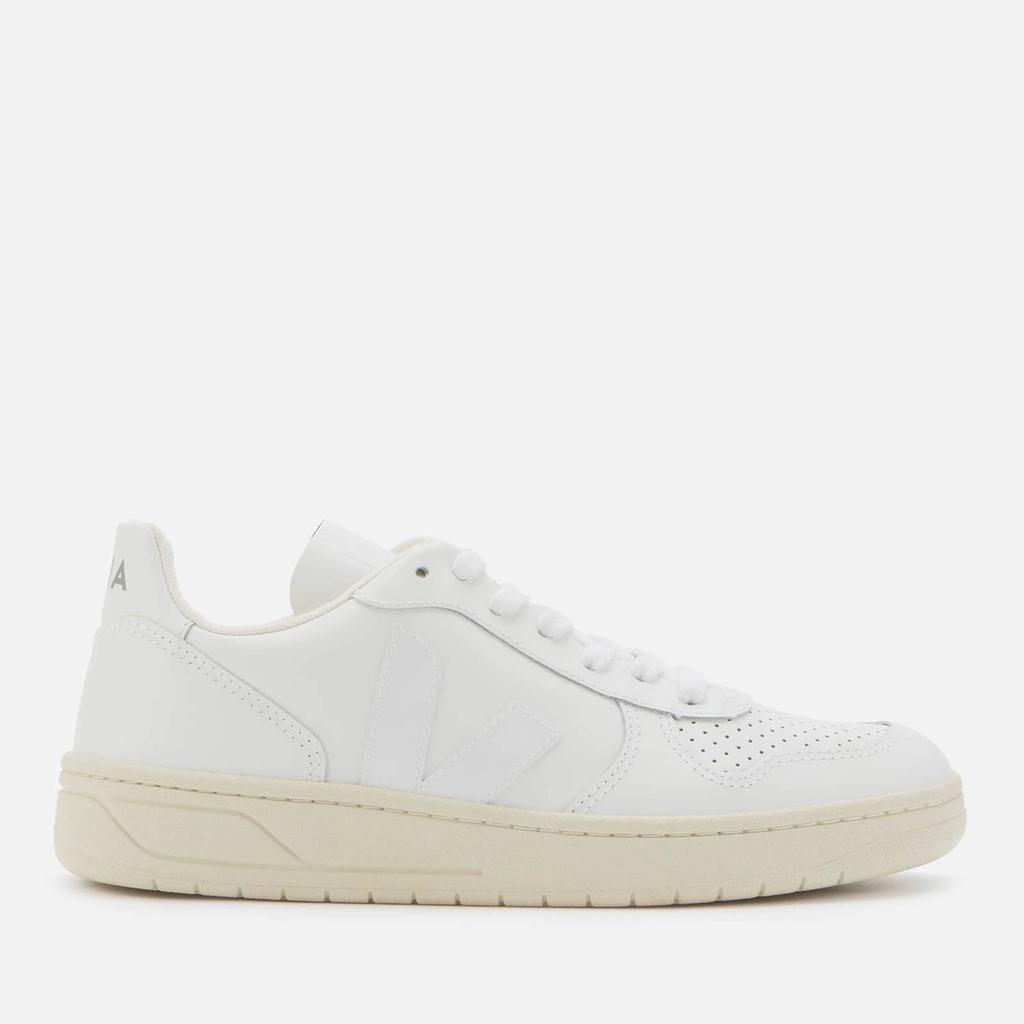 Veja Women's V-10 Leather Trainers - Extra White商品第1张图片规格展示