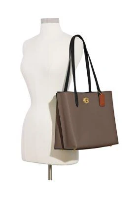 商品Coach|Willow Tote In Color Block With Signature Coated Canvas,价格¥2623,第5张图片详细描述