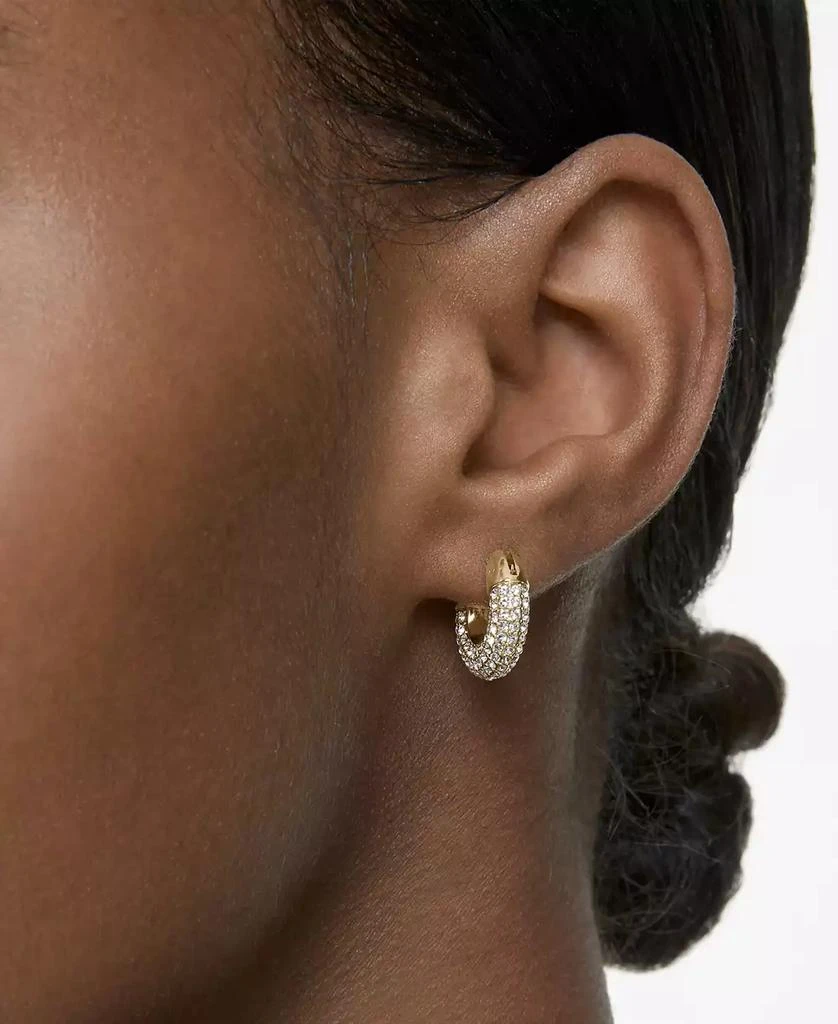 商品Swarovski|Gold-Tone Pavé Crystal Dextera Hoop Earrings, 0.62",价格¥957,第3张图片详细描述
