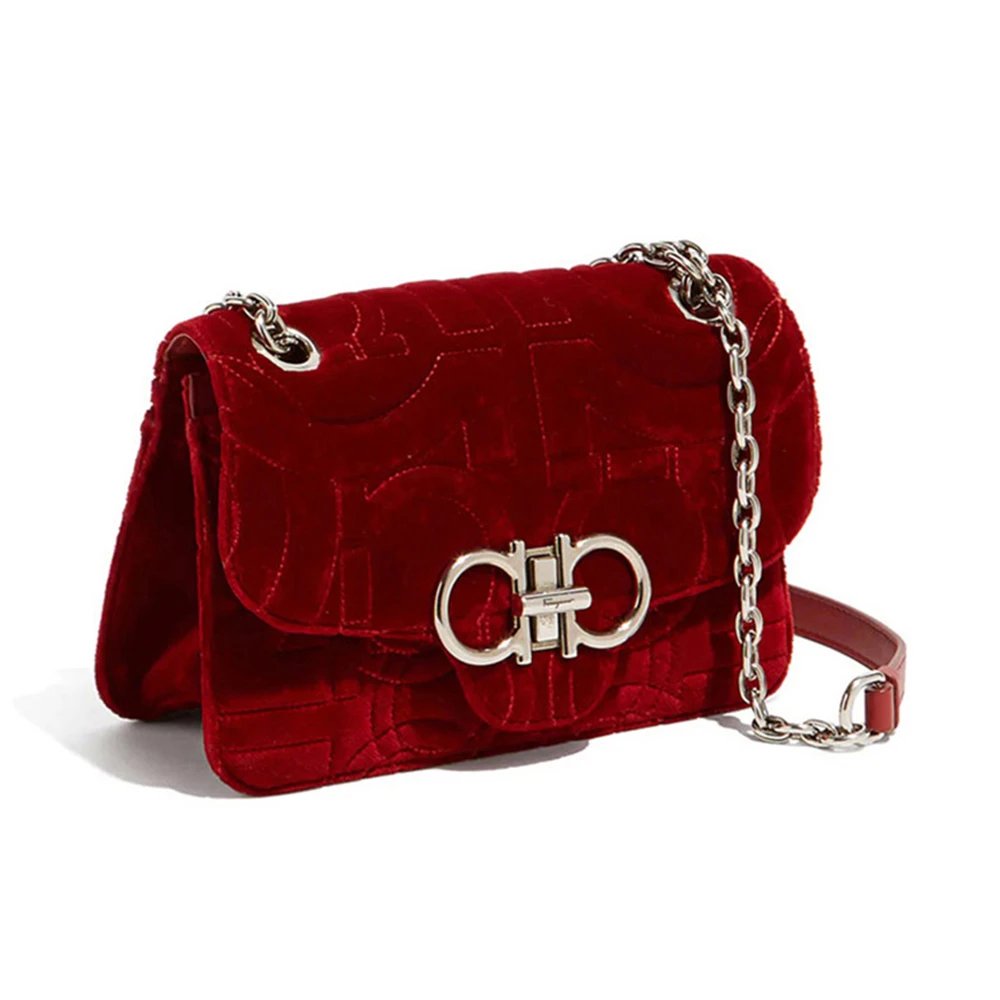 Salvatore Ferragamo 菲拉格慕 女士红色单肩包斜挎包 21-H248-695982 商品