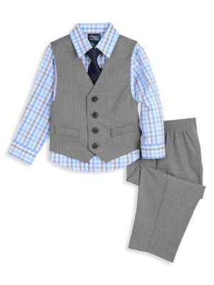 Baby Boy's Sharkskin 4-Piece Set商品第2张图片规格展示