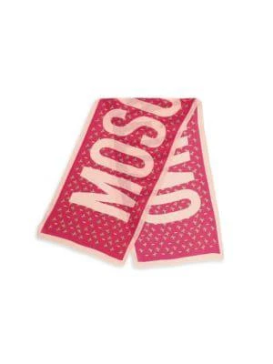 商品Moschino|Teddy Bear And Hearts Jacquard Logo Scarf,价格¥604,第1张图片