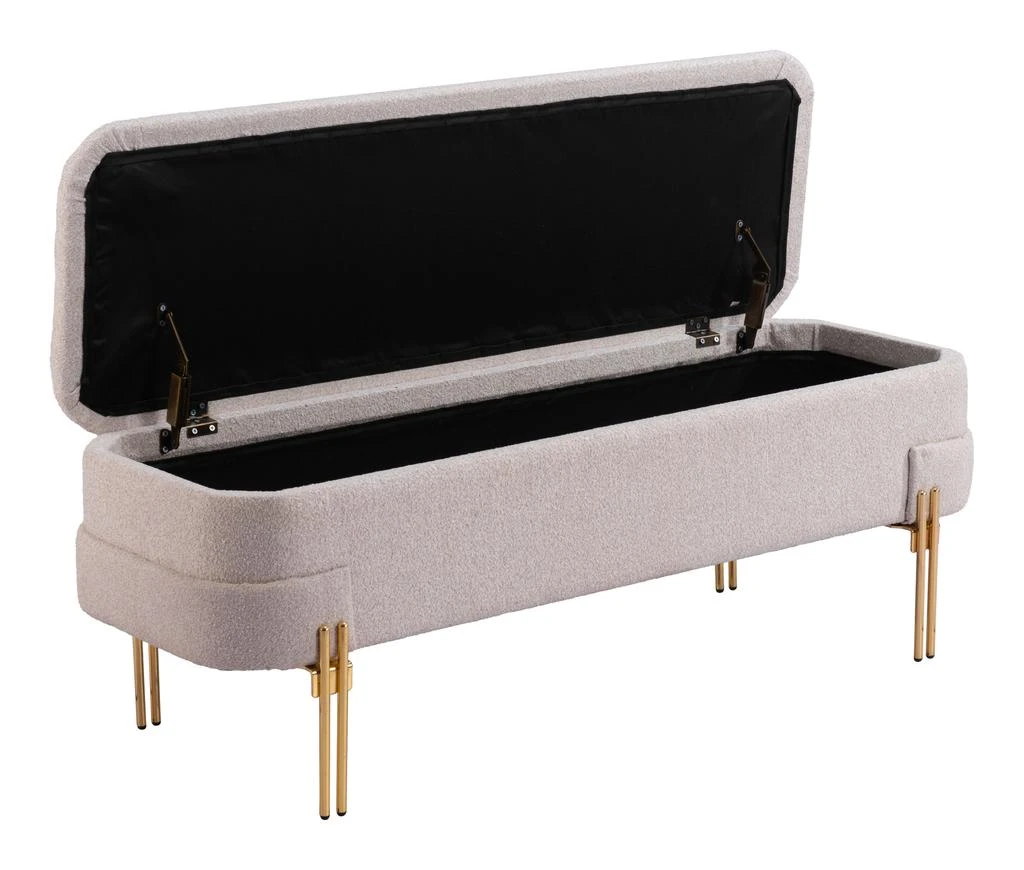 商品Zuo-Mod|Lebreton Storage Bench Oatmeal Beige,价格¥4422,第2张图片详细描述