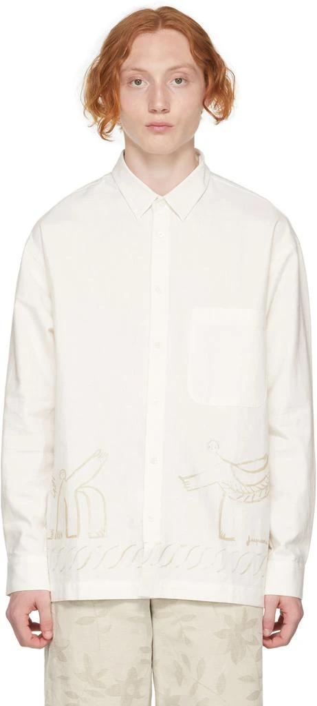 商品Jacquemus|Off-White 'La Chemise Baou' Shirt,价格¥1450,第1张图片