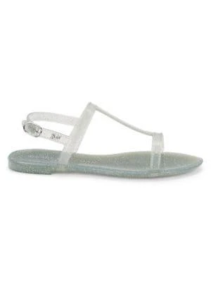 商品Stuart Weitzman|Millie Jelly Flat Sandals,价格¥162,第1张图片