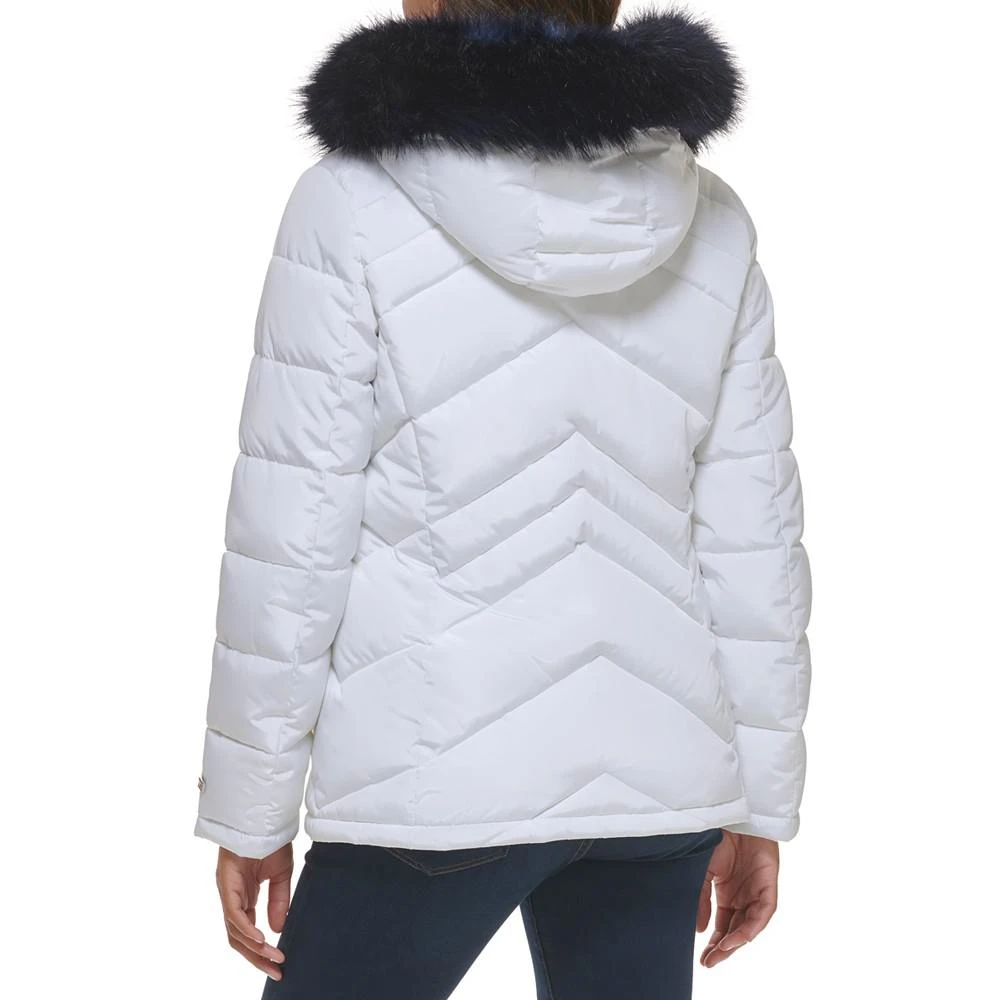 商品Tommy Hilfiger|Women's Faux-Fur-Trim Hooded Puffer Coat,价格¥1151,第2张图片详细描述