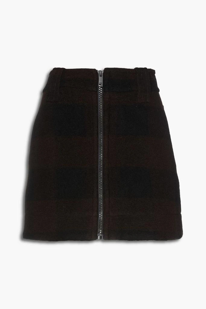 商品Ganni|Checked wool-blend mini skirt,价格¥732,第3张图片详细描述