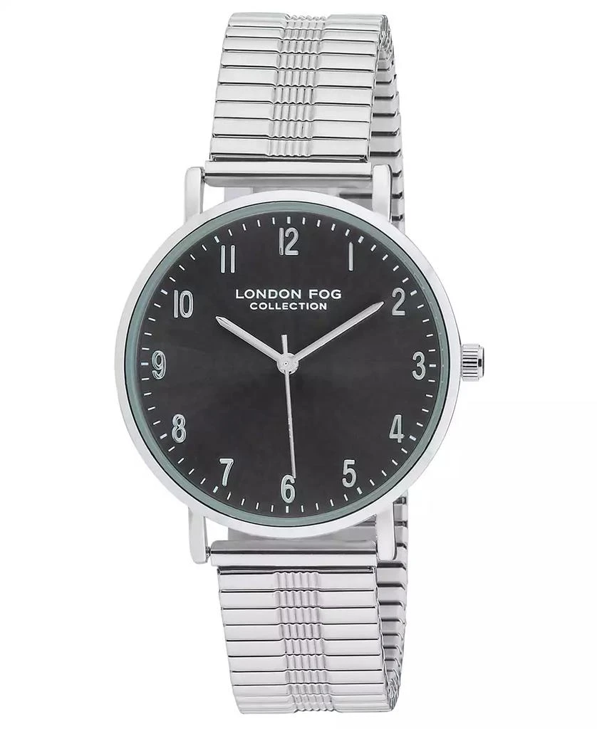 商品London Fog|Unisex Baldwin Silver Link Alloy Watch,价格¥505,第1张图片