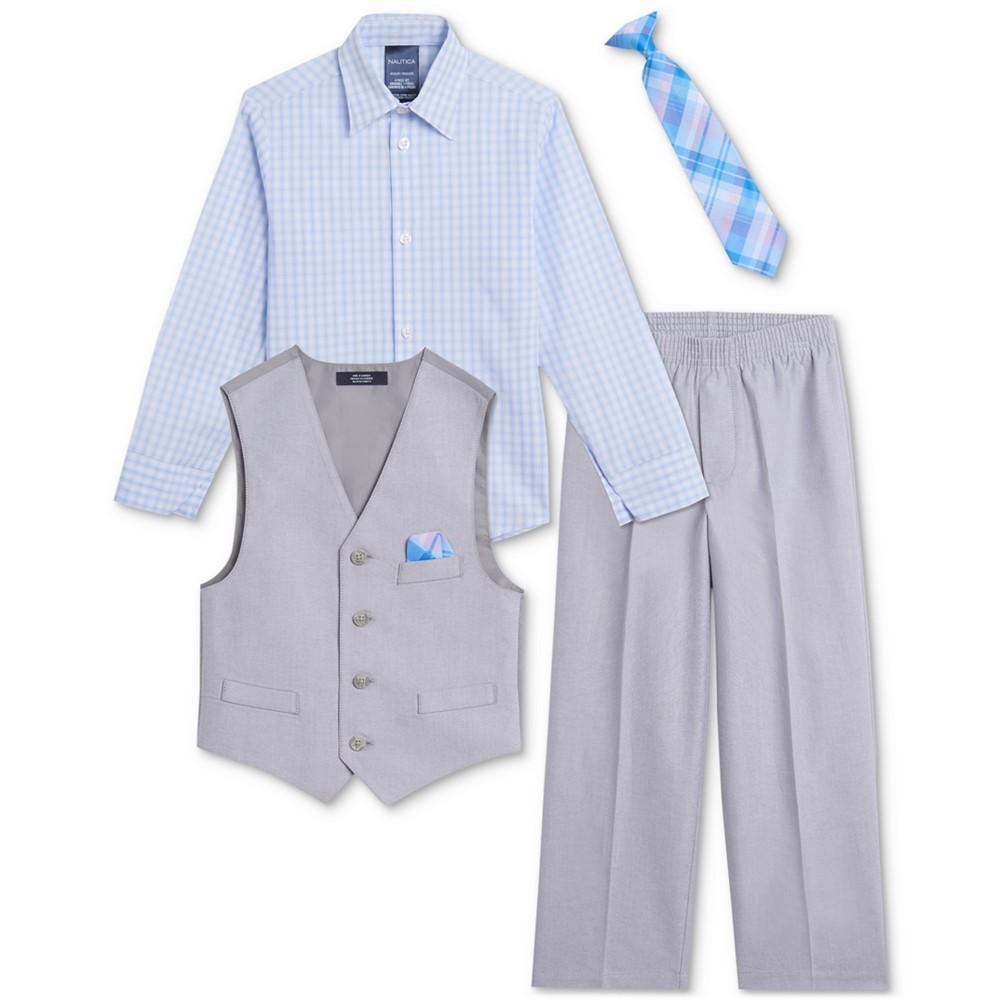 Baby Boys Shirt, Vest, Pants & Tie Set商品第2张图片规格展示