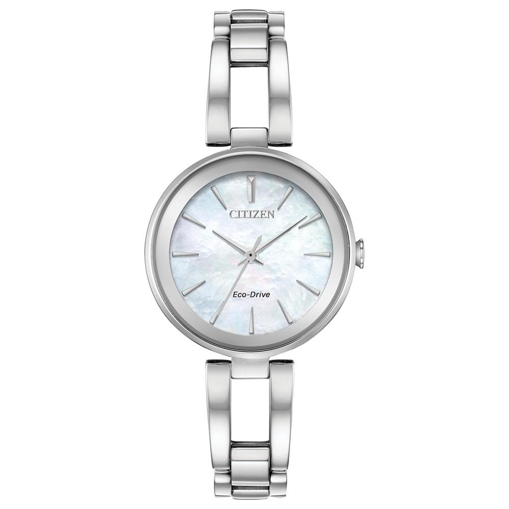 Women's Eco-Drive Axiom Stainless Steel Bracelet Watch 28mm商品第1张图片规格展示