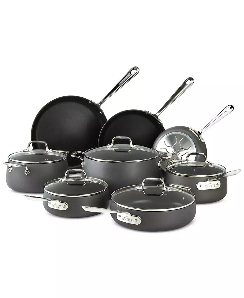 商品All-Clad|Hard-Anodized Cookware Set, 13 Piece,价格¥4632,第2张图片详细描述