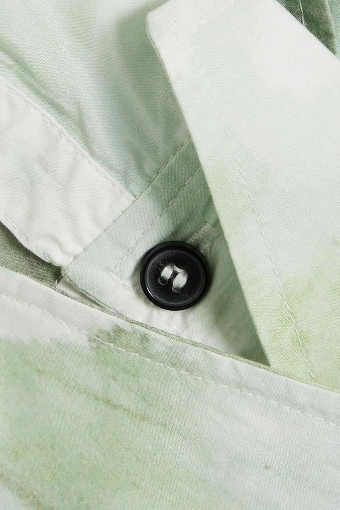 Tie-dyed organic cotton-poplin maxi shirt dress商品第4张图片规格展示
