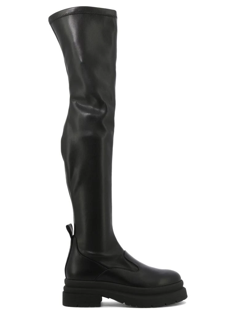 商品JW Anderson|JW Anderson Over-The-Knee Round Toe Boots,价格¥3077,第1张图片