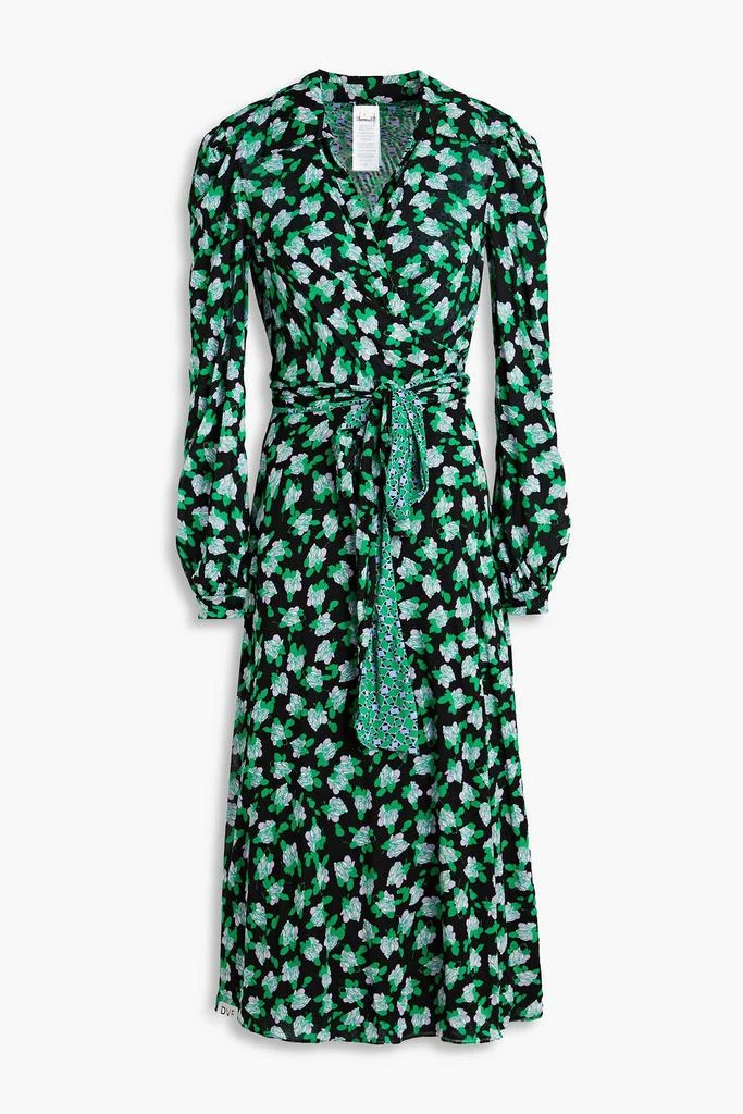 商品Diane von Furstenberg|Phoenix reversible printed stretch-mesh midi wrap dress,价格¥2400,第1张图片