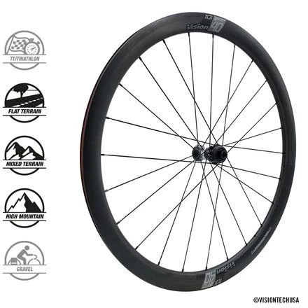 商品Vision|SC40 TL 700c Carbon Disc Wheelset,价格¥8092,第2张图片详细描述