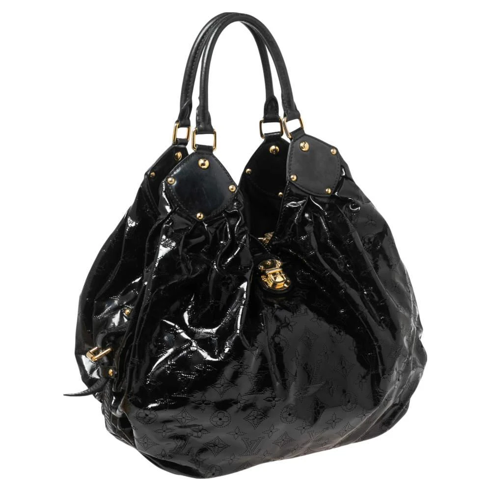 商品[二手商品] Louis Vuitton|Louis Vuitton Black Mahina Patent Leather Limited Edition Surya XL Bag,价格¥6423,第3张图片详细描述