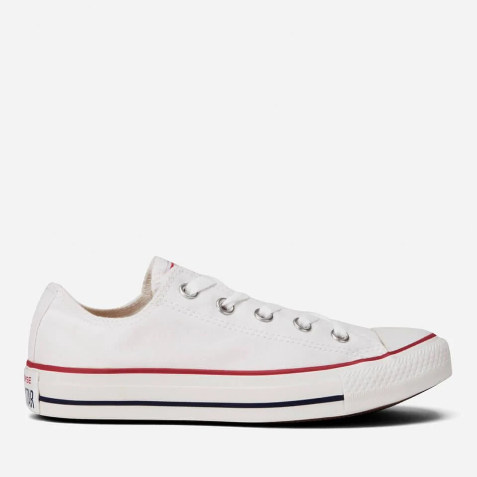 商品Converse|男款 匡威 Converse Chuck Taylor All Star Ox Trainers "Optical White" 象牙白,价格¥264-¥311,第1张图片