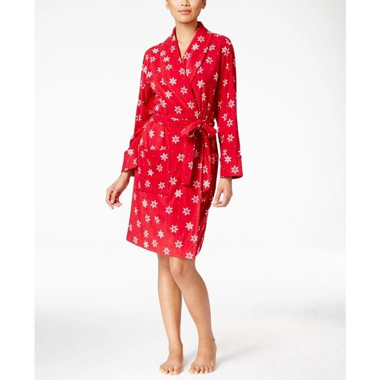 商品Charter Club|Fleece Short Robe, Only at Macy's,价格¥74,第1张图片