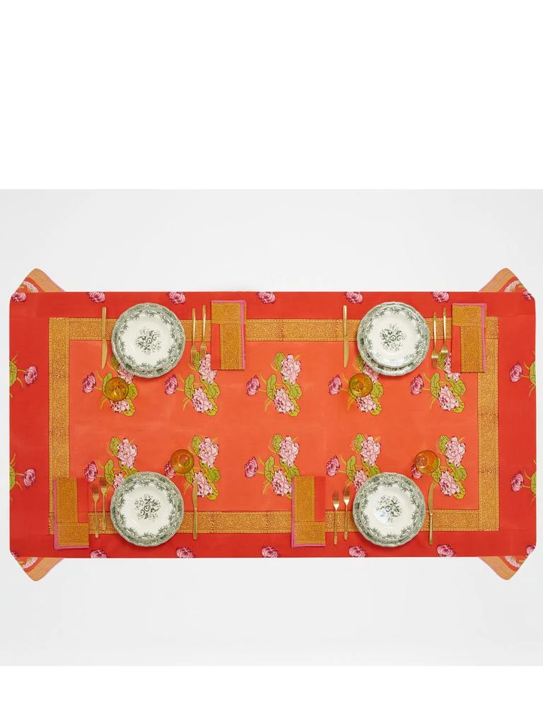 商品LISA CORTI|Tea Flower Redorange Tablecloth,价格¥2052,第3张图片详细描述