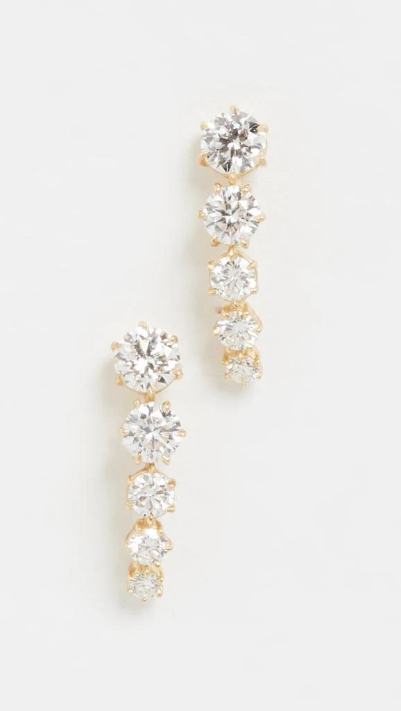 商品Jade Trau|Jade Trau 18k 5 宝石 Ara 耳钉,价格¥45818,第4张图片详细描述