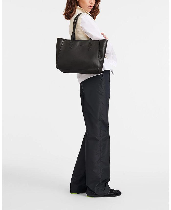 商品Longchamp|Le Foulonné Large Leather Shoulder Tote,价格¥4771,第2张图片详细描述
