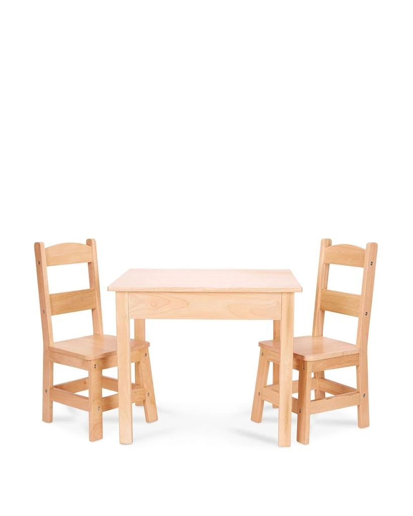 商品Melissa & Doug|Melissa & Doug Wooden Table and Chairs Set - Ages 3-8,价格¥1329,第1张图片
