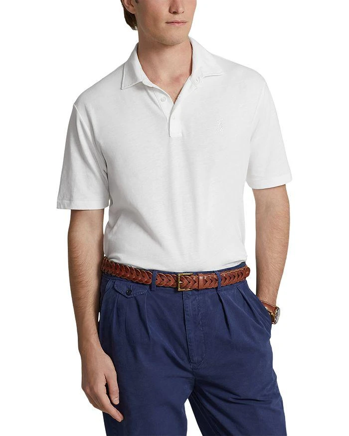 商品Ralph Lauren|Cotton & Linen Classic Fit Polo Shirt,价格¥475,第1张图片