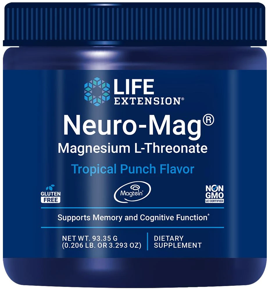 商品Life Extension|Life Extension Neuro-Mag® Magnesium L-Threonate, Tropical Punch (93.35 grams),价格¥223,第1张图片