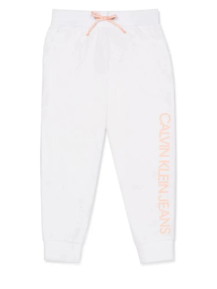 商品Calvin Klein|Girl's Logo French Terry Capri Sweatpants,价格¥72,第2张图片详细描述