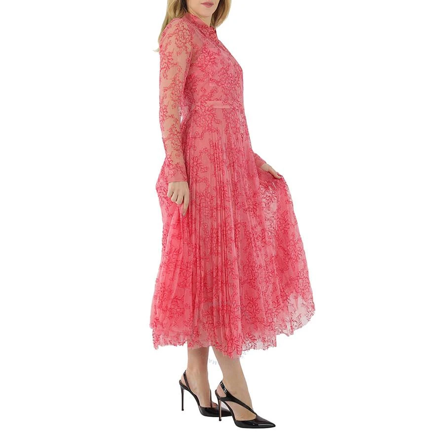 商品Burberry|Clementine Pleated Lace Shirt Dress In Pale Apricot / Coral,价格¥2588,第2张图片详细描述