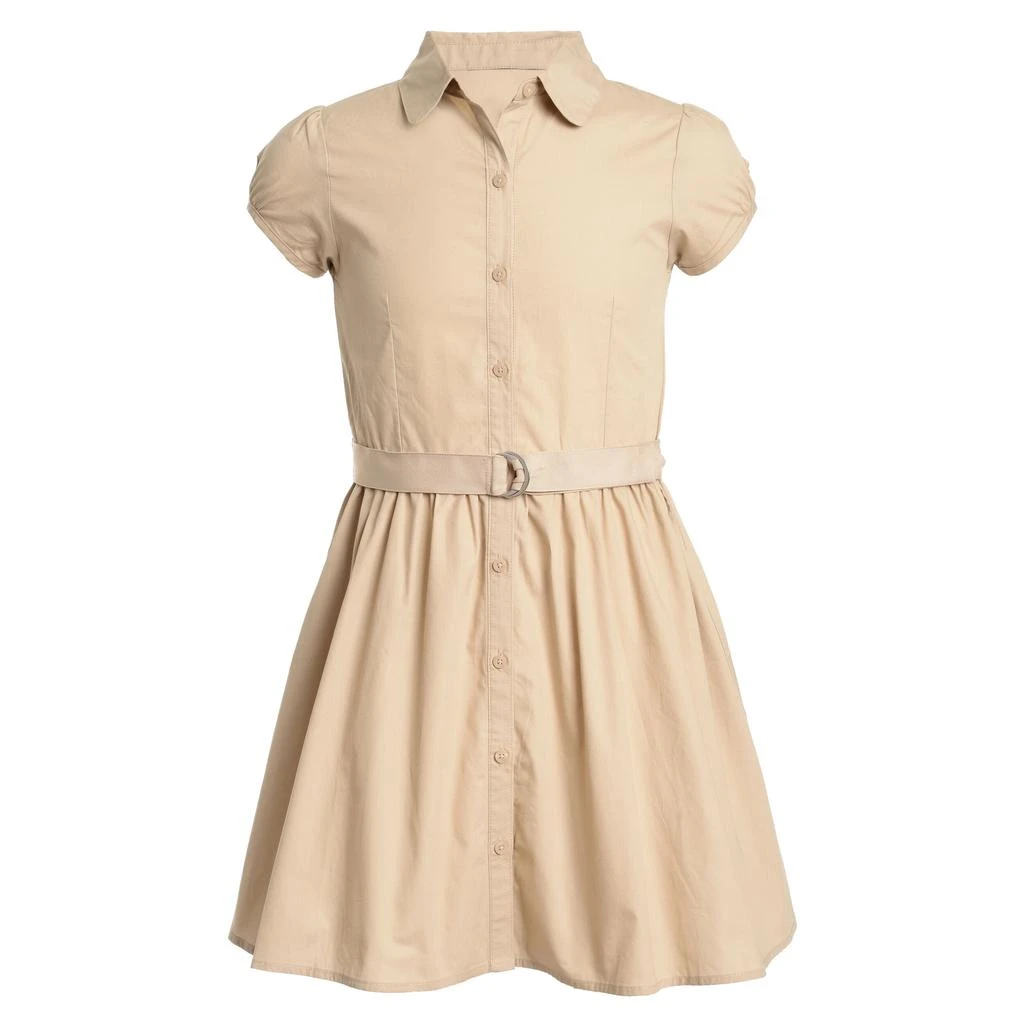 商品Nautica|Nautica Girls' Short Sleeve Shirtdress,价格¥288,第2张图片详细描述