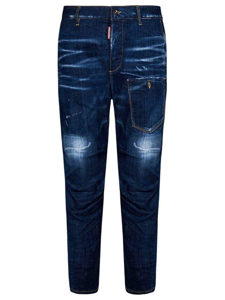 商品DSQUARED2|Dsquared2 High Waist Straight Leg Jeans,价格¥2935,第1张图片