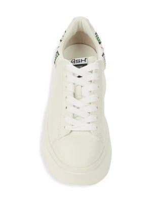 Contrast-Trim Leather Platform Sneakers 商品