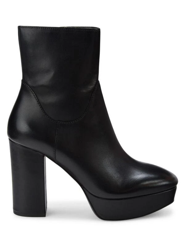 商品Ash|​Amazon Block Heel Leather Ankle Boots,价格¥675,第1张图片